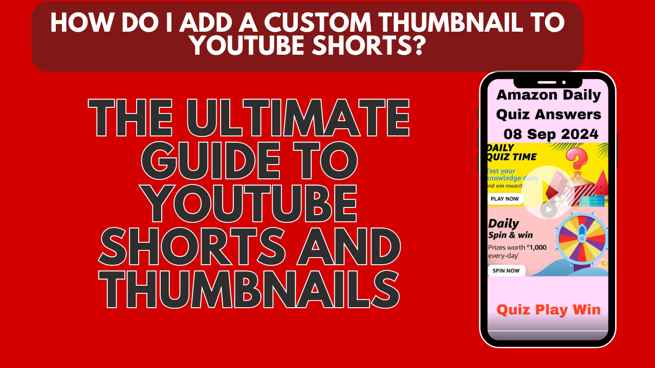 Custom thumbnail to YouTube shorts