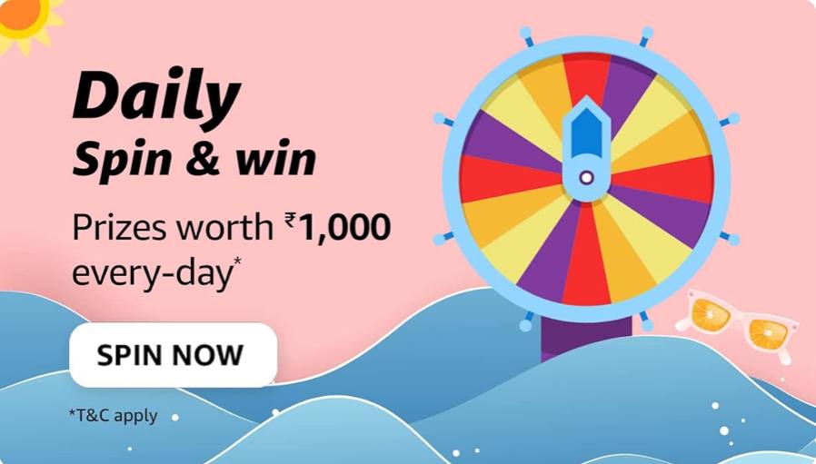 Amazon daily spin and win